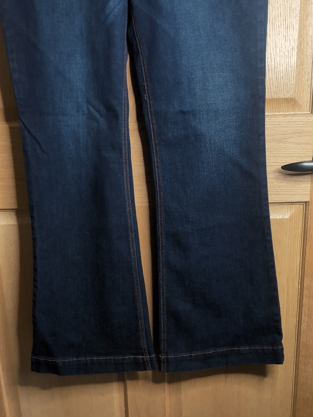 Sz 14 NWOT Democracy Liberty Bell Flare Dark Blue Jeans - Picture 3 of 7